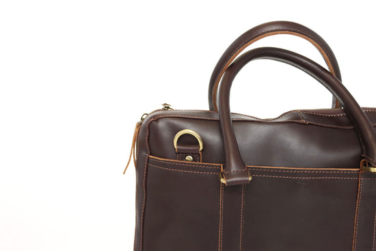 Load image into Gallery viewer, Leather Briefcase | Dark Brown
