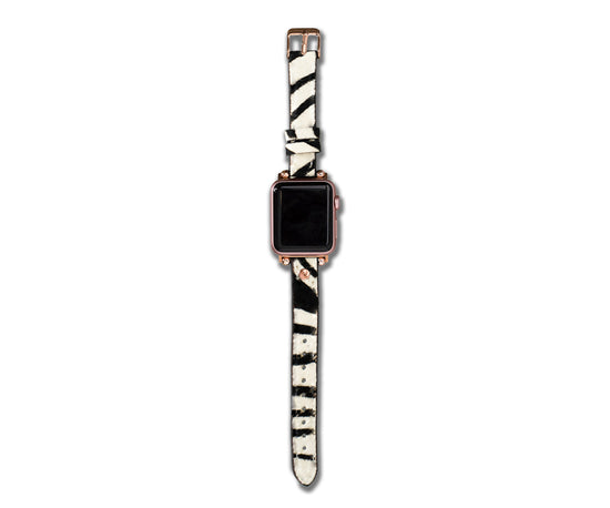 Load image into Gallery viewer, Beaded Leather Apple Watch Band
