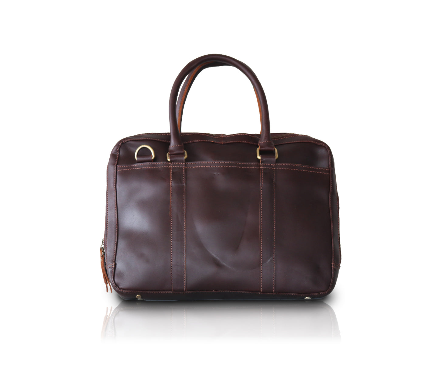 Leather Briefcase | Dark Brown