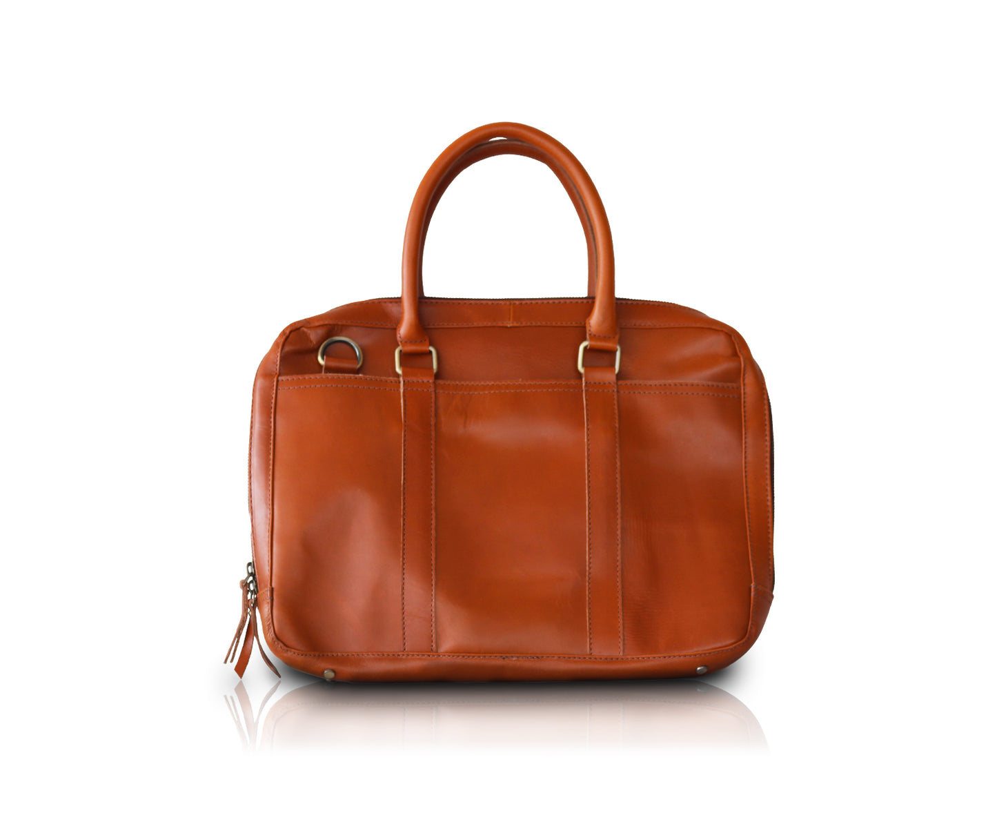 Leather Briefcase | Light Brown