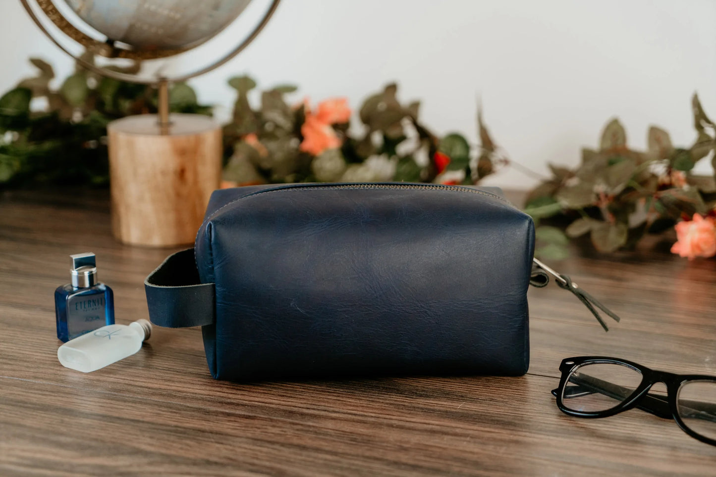 Personalized Groomsmen Gifts Dopp Bag | Dark Blue