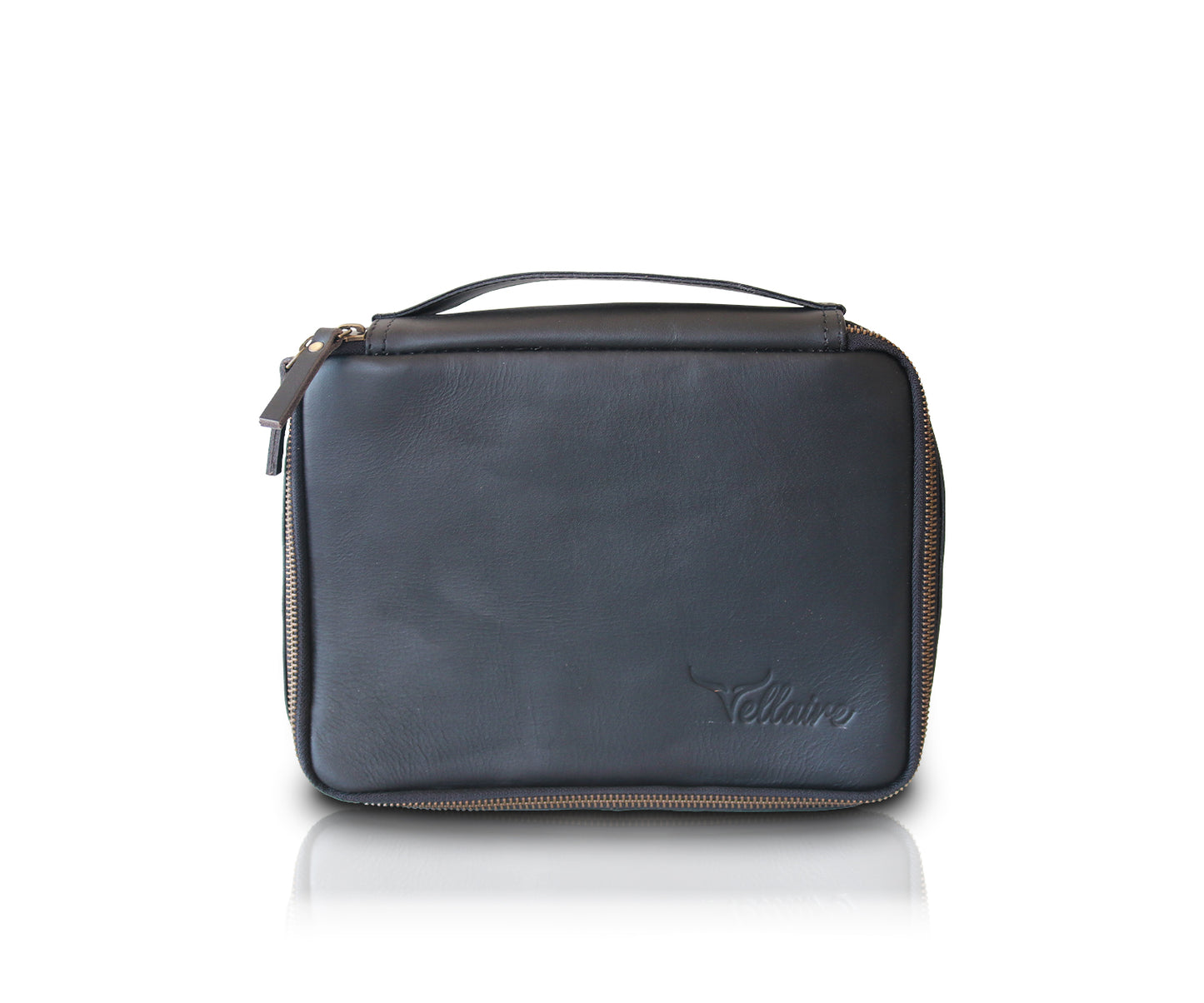 Leather Travel Organizer Bag | Black