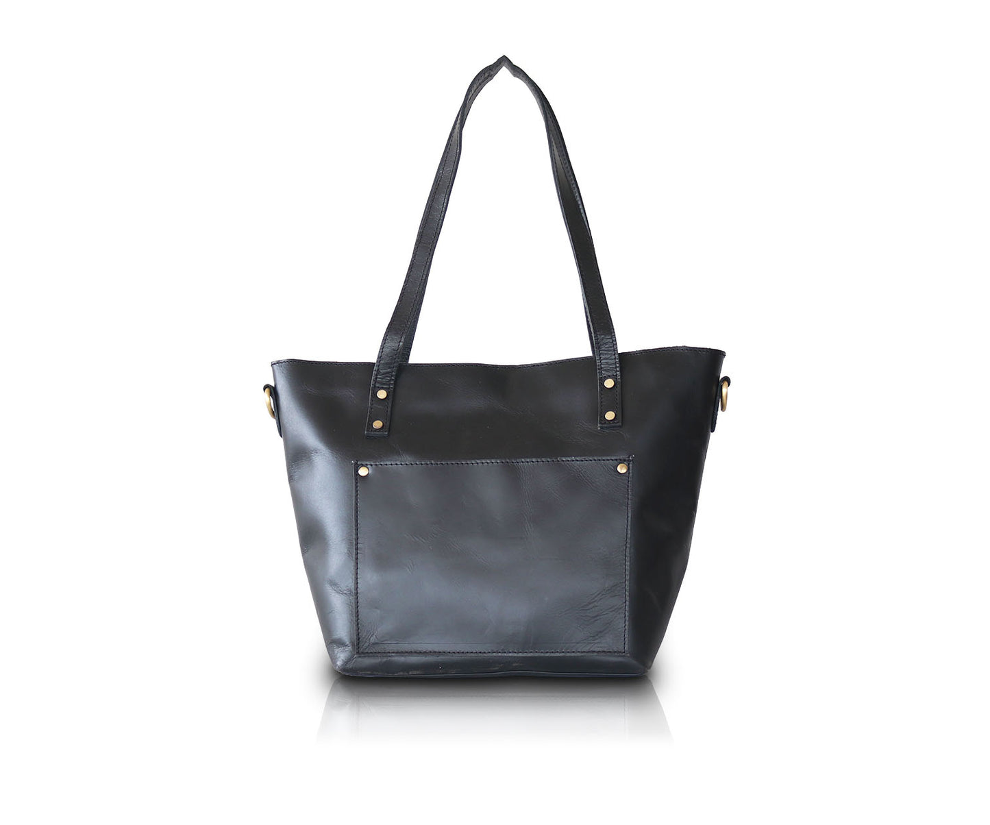 Leather Tote Bag | Black